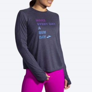 آستین بلند ورزشی زنانه بروکس مدل Brooks Women's Distance Graphic Long Sleeve