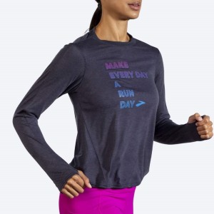 آستین بلند ورزشی زنانه بروکس مدل Brooks Women's Distance Graphic Long Sleeve