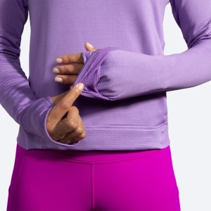 هودی نیم زیپ ترمال زنانه بروکس مدل Brooks Women's Notch Thermal Hoodie