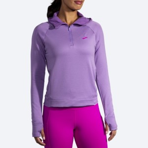 هودی نیم زیپ ترمال زنانه بروکس مدل Brooks Women's Notch Thermal Hoodie