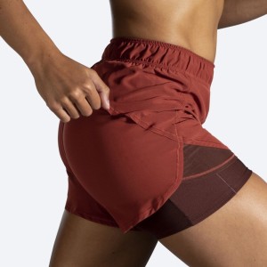 شورت ورزشی زنانه بروکس مدل Brooks Women's Chaser5" 2-in-1 Short