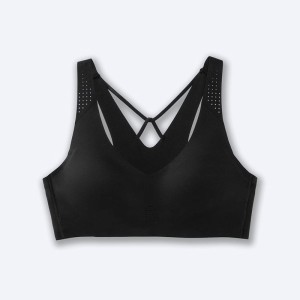 نیم تنه ورزشی زنانه بروکس مدل  Brooks Dare V Neck Run Bra|مشکی