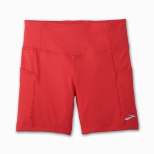 شورت تایت ورزشی زنانه بروکس مدل Brooks Women's Method5" Short Tight|نارنجی