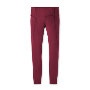 لگ ورزشی زنانه بروکس مدل Brooks Women's Moment Running Tight|زرشکی