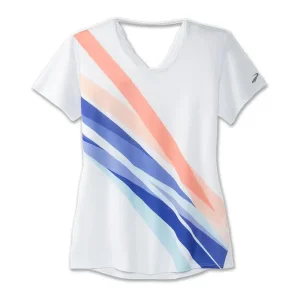 تیشرت ورزشی زنانه بروکس مدل Brooks Women's Distance Short Sleeve