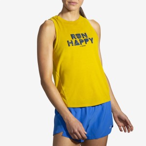 تاپ ورزشی زنانه بروکس مدل Brooks Women's Distance Graphic Tank