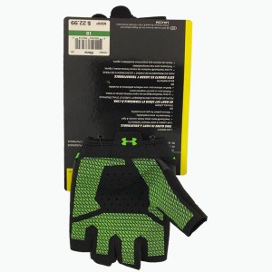 دستکش بدنسازی آندر آرمور مدل Under Armour  Women's Training Gloves | مشکی سبز