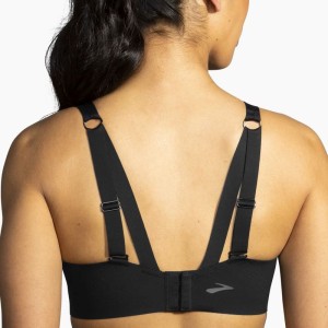 نیم تنه ورزشی فنر دار زنانه بروکس مدل Brooks UnderWire Sports Bra | مشکی