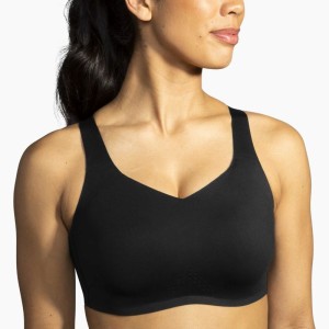 نیم تنه ورزشی فنر دار زنانه بروکس مدل Brooks UnderWire Sports Bra | مشکی