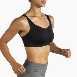 نیم تنه ورزشی فنر دار زنانه بروکس مدل Brooks UnderWire Sports Bra | مشکی