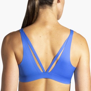 نیم تنه ورزشی زنانه بروکس Brooks Strappy Sports Bra| آبی