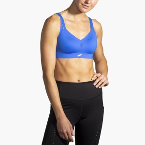 نیم تنه ورزشی زنانه بروکس Brooks Strappy Sports Bra| آبی