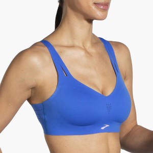 نیم تنه ورزشی زنانه بروکس Brooks Strappy Sports Bra| آبی