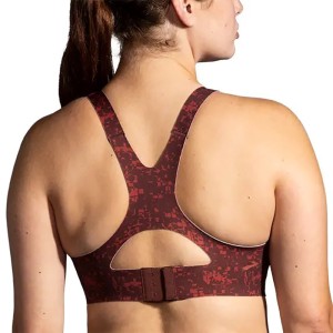 نیم تنه ورزشی زنانه بروکس مدل Brooks Racerback 2.0 Sports Bra| مسی کشمشی