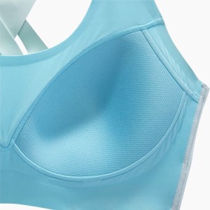 نیمتنه ورزشی زنانه بروکس مدل Brooks Dare Crossback 2.0 Run Bra|آبی یخی