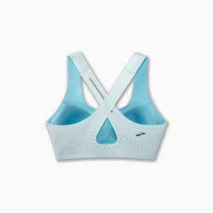 نیمتنه ورزشی زنانه بروکس مدل Brooks Dare Crossback 2.0 Run Bra|آبی یخی