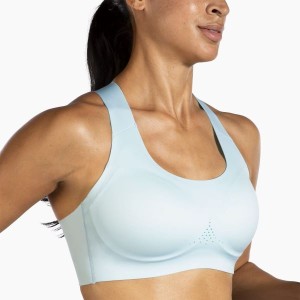 نیمتنه ورزشی زنانه بروکس مدل Brooks Dare Crossback 2.0 Run Bra|آبی یخی