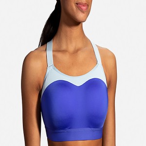 نیم تنه ورزشی زنانه بروکس مدل Brooks Dare Racerback Run Bra|آبی