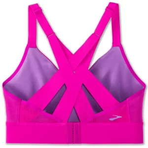 نیم تنه ورزشی زنانه بروکس مدل Brooks Interlace Sports Bra| ارغوانی