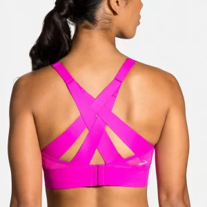 نیم تنه ورزشی زنانه بروکس مدل Brooks Interlace Sports Bra| ارغوانی