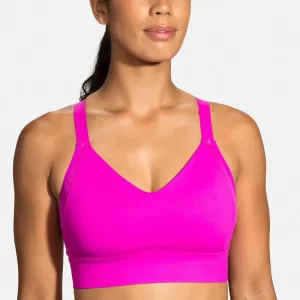 نیم تنه ورزشی زنانه بروکس مدل Brooks Interlace Sports Bra| ارغوانی