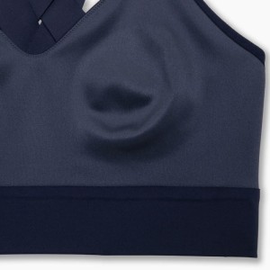 نیم تنه ورزشی زنانه بروکس مدل Brooks Interlace Sports Bra| سرمه ای