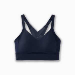 نیم تنه ورزشی زنانه بروکس مدل Brooks Interlace Sports Bra| سرمه ای