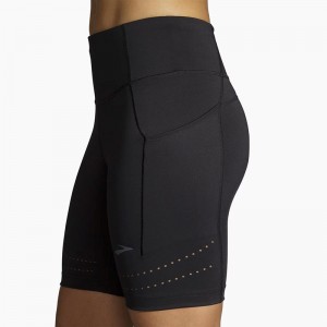 شورت تایت ورزشی زنانه بروکس مدل Brooks Women's Method8" Short Tight| مشکی