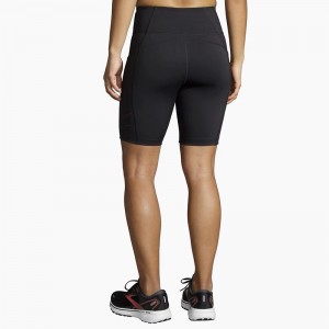 شورت تایت ورزشی زنانه بروکس مدل Brooks Women's Method8" Short Tight| مشکی