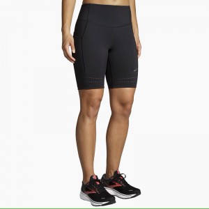 شورت تایت ورزشی زنانه بروکس مدل Brooks Women's Method8" Short Tight| مشکی