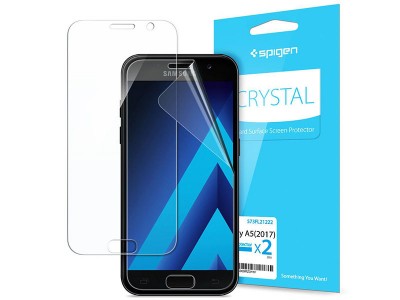 محافظ صفحه نمایش اسپیگن Spigen Screen Protector Crystal For Galaxy A5 2017