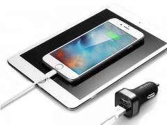 شارژر فندکی اسپیگن Spigen F24QC Dual Port USB Car Charger