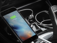 شارژر فندکی اسپیگن Spigen F24QC Dual Port USB Car Charger