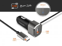 شارژر فندکی تایپ سی اسپیگن Spigen USB Type C Car Charger