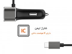 شارژر فندکی تایپ سی اسپیگن Spigen USB Type C Car Charger