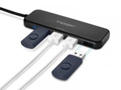 هاب یو اس بی اسپیگن Spigen Essential® F101 4 Ports Ultra Slim USB 3.1 Gen 1 Hub