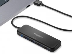 هاب یو اس بی اسپیگن Spigen Essential® F101 4 Ports Ultra Slim USB 3.1 Gen 1 Hub