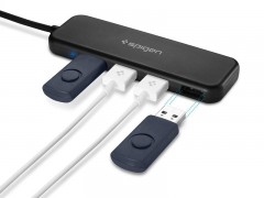 هاب یو اس بی اسپیگن Spigen Essential® F100 4 Ports Ultra Slim USB 2.0 Gen 1 Hub