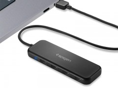 هاب یو اس بی اسپیگن Spigen Essential® F100 4 Ports Ultra Slim USB 2.0 Gen 1 Hub