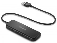 هاب یو اس بی اسپیگن Spigen Essential® F100 4 Ports Ultra Slim USB 2.0 Gen 1 Hub