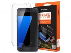 محافظ صفحه نمایش اسپیگن Spigen Screen Protector Curved Crystal HD For Samsung Galaxy S7