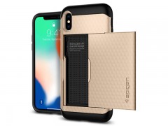 قاب محافظ اسپیگن Spigen Crystal Wallet Case For Apple iPhone X