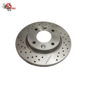 دیسک چرخ جلو پژو 206 اسپرت سوراخ دار برند اس ام تی