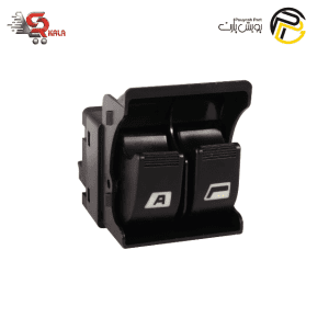 کلید شیشه بالابر پژو 405 SLX (دو پل آتو - سفید یخی) برند پویش پارت