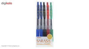 روان نویس 5 رنگ زبرا مدل Sarasa Clip با قطر نوشتاری 0.7
