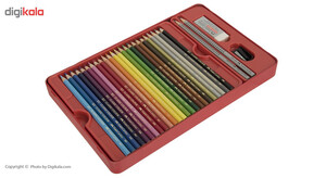مداد رنگی 48 رنگ فابر-کاستل جعبه فلزی