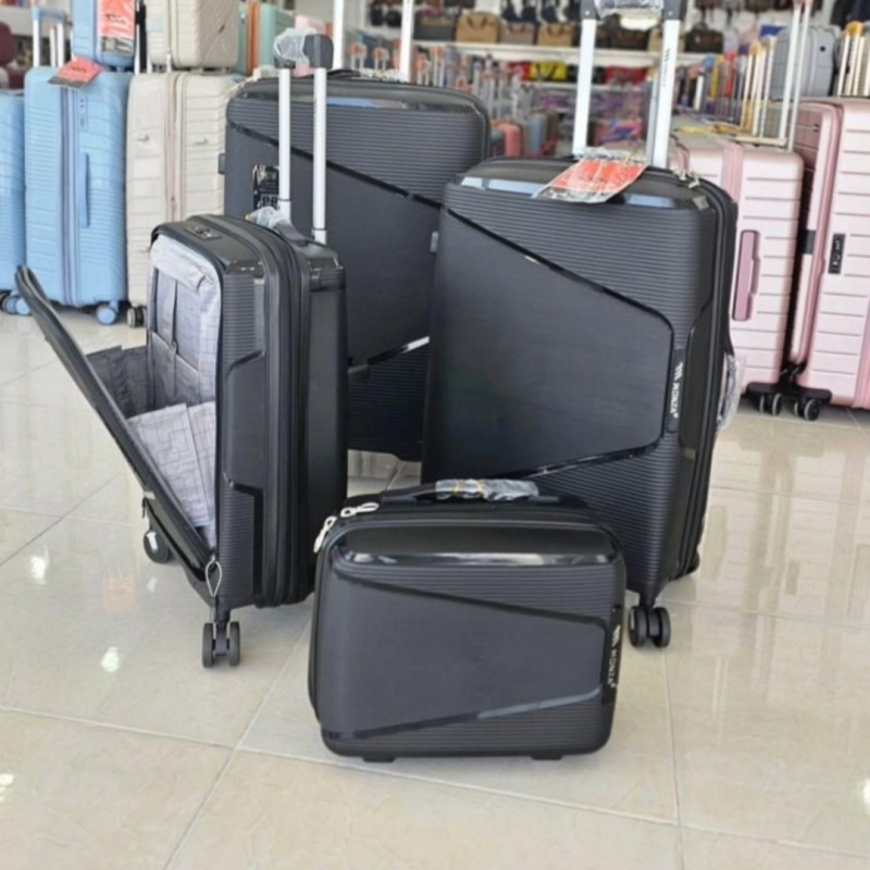 ست چمدان  لپ تاپی جنس وارداتی نشکن فول آپشن ۸ رنگ