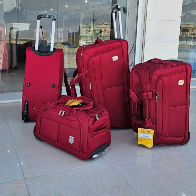 ست چمدان برزنتی وارداتی با کیفیت عالی در ۴ رنگ