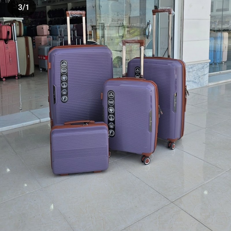 مجموعه۴ عددی چمدان ریکاردو ricardo   وارداتی در ۸ رنگ