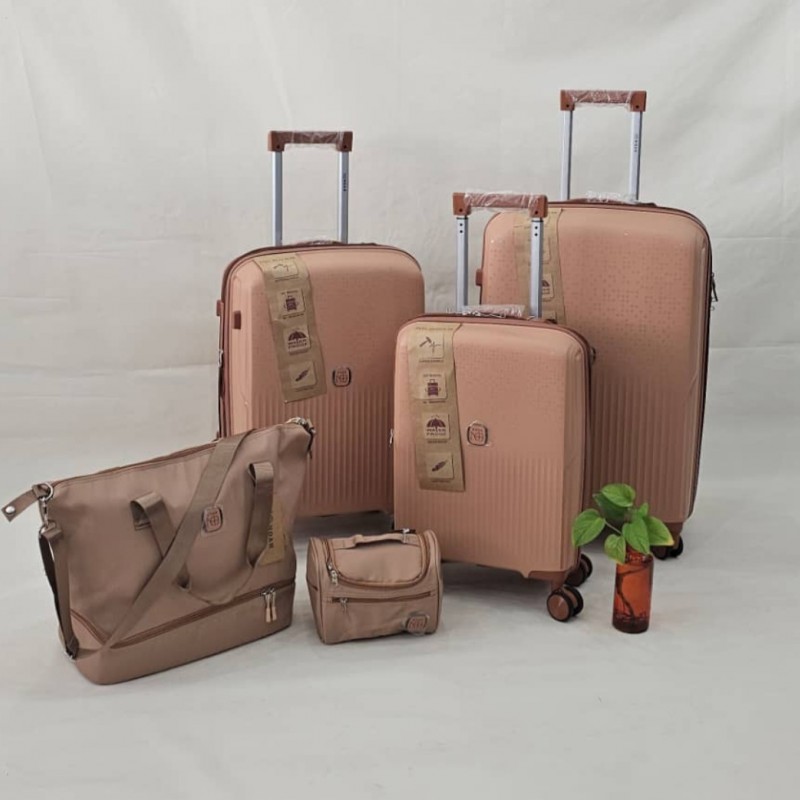 چمدان وارداتی اصل برند ست ۵ تکه جنس پلی پروپیلن نشکن پ پ
